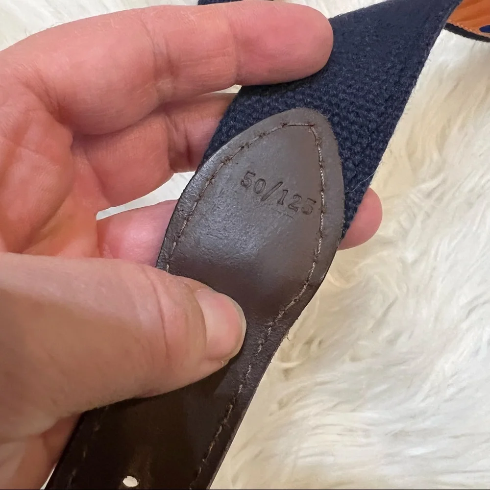 The Belted Cow Co Orange & Blue Lobster Belt Men’s Size 50